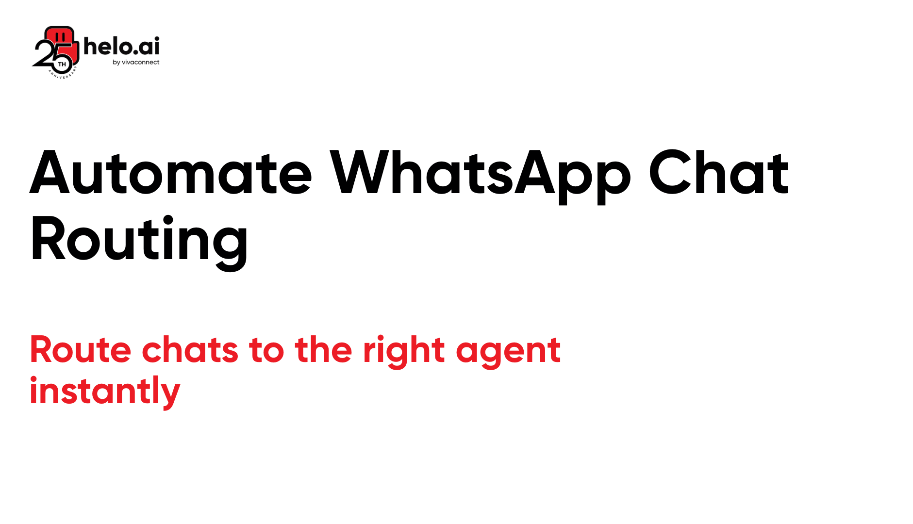 Automate WhatsApp Chat Routing